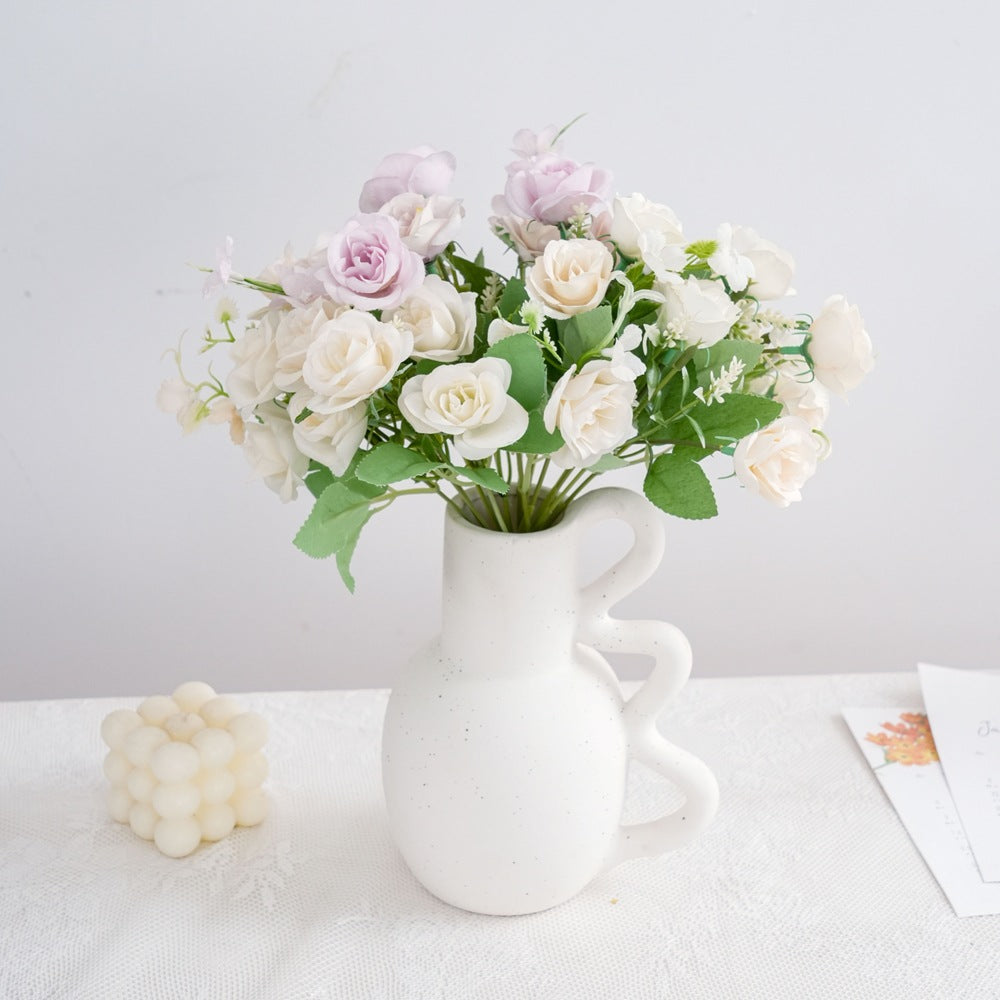 Realistic Faux Flower Bouquet