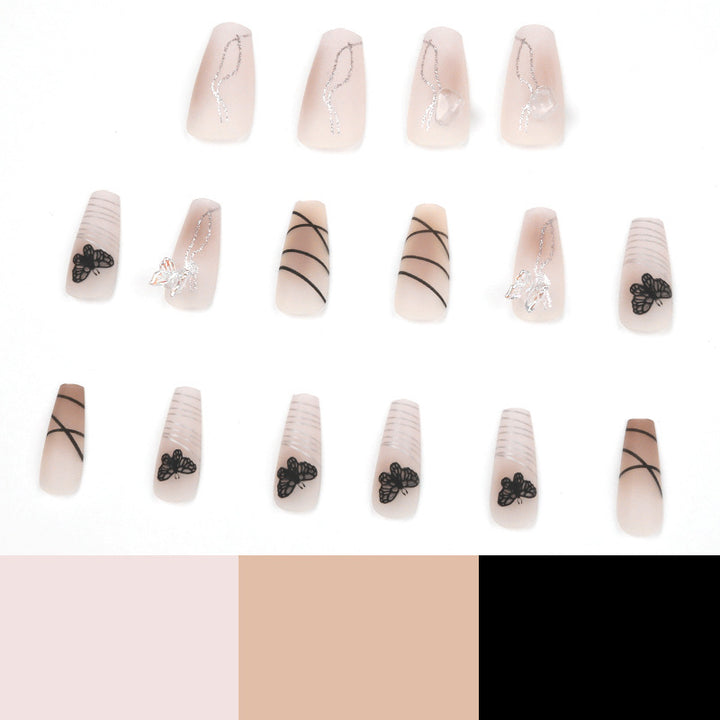 Artful Nail Extensions with Modern Graphics Kalsten