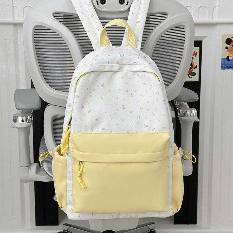 Mini backpack with floral design and practical organizer compartments Kalsten