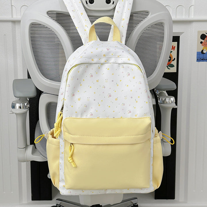 Mini backpack with floral design and practical organizer compartments Kalsten