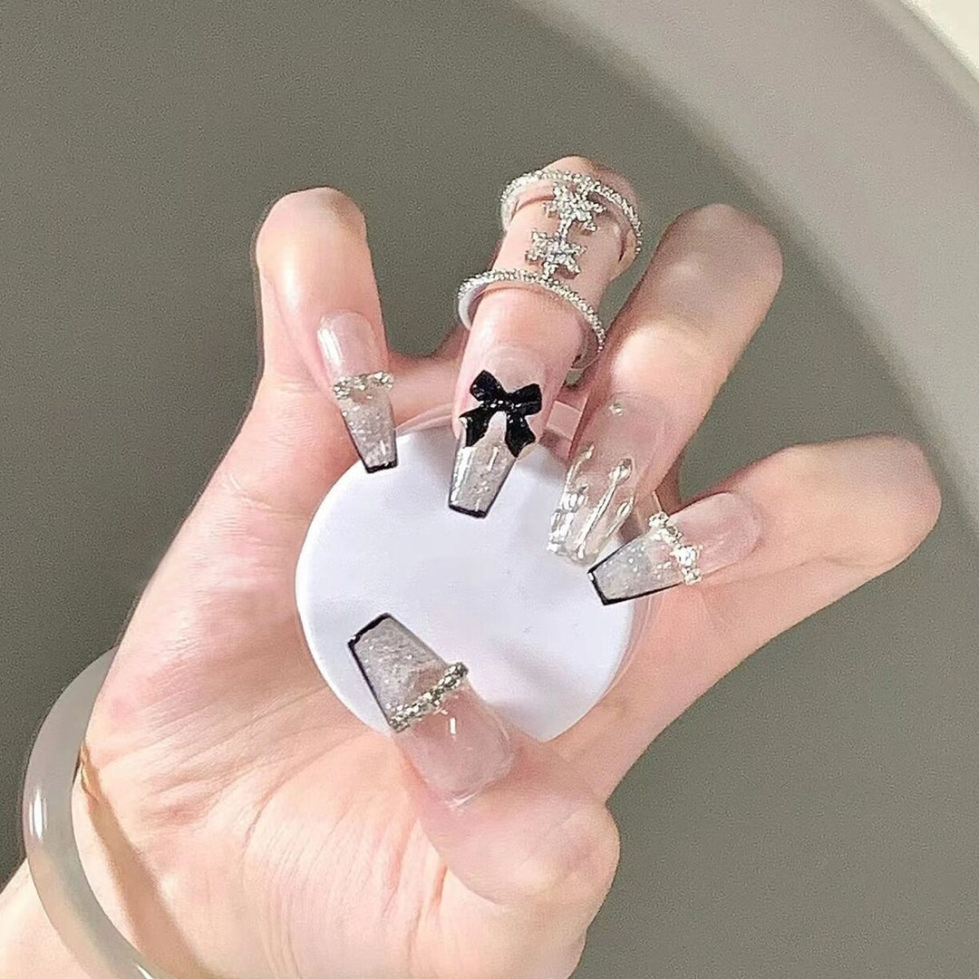 Premium Rhinestone-Embellished Press-On Nail Set Kalsten 1787296405