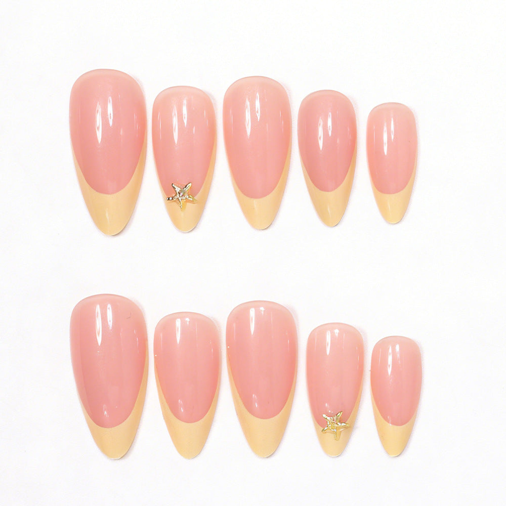 Elegant Stiletto Nail Art Tips with Starfish Accents Kalsten