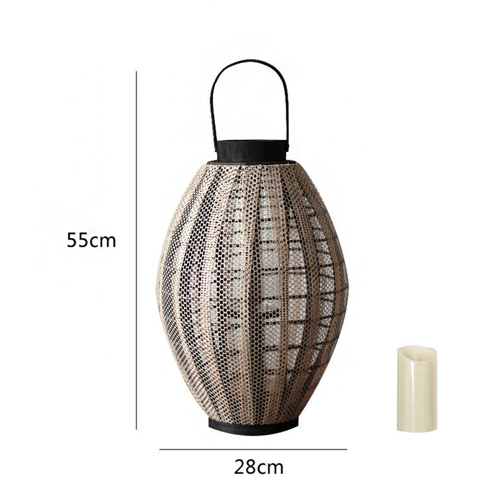 Elegant lantern with metal grid Kalsten