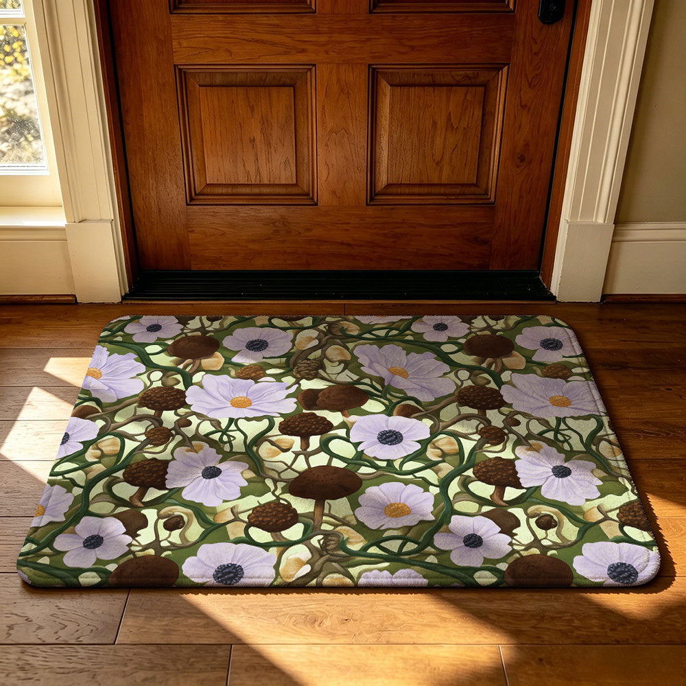 Decorative Football-Themed Area Mat