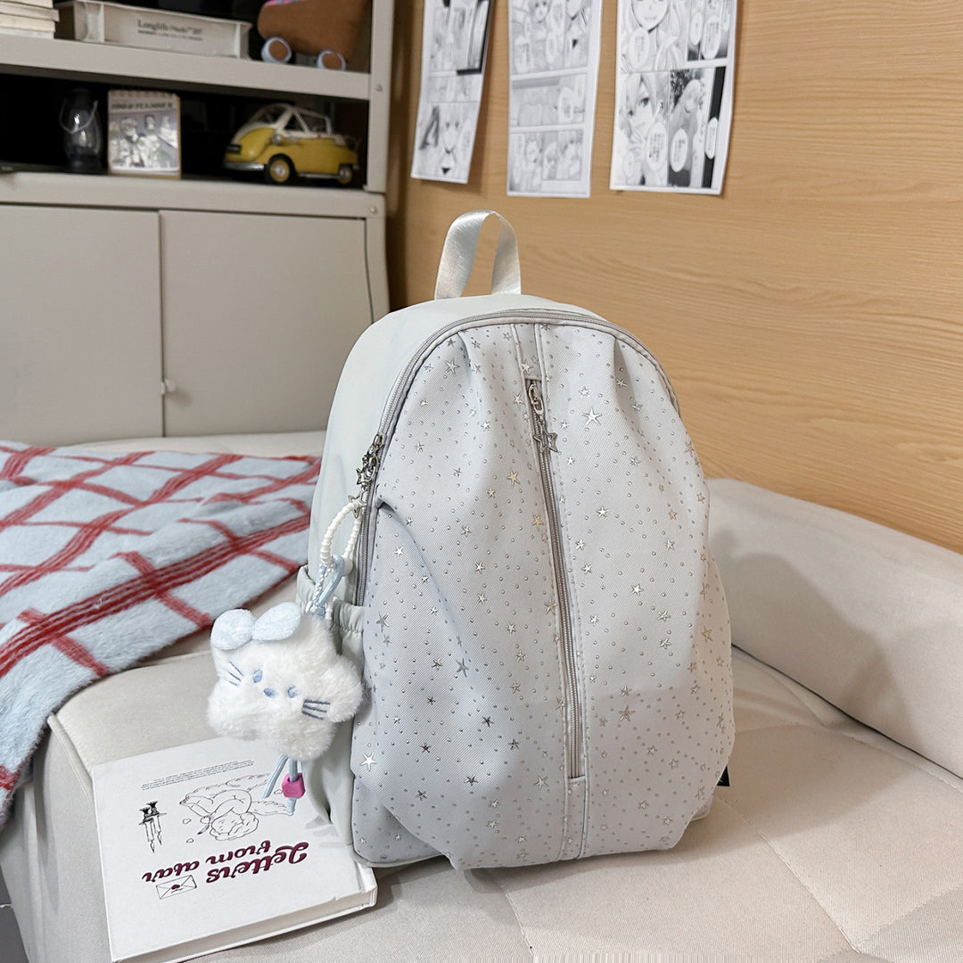 Stylish Star-Embellished Backpack