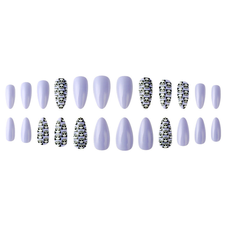 Artistic Panda-Themed Press-On Nail Set Kalsten