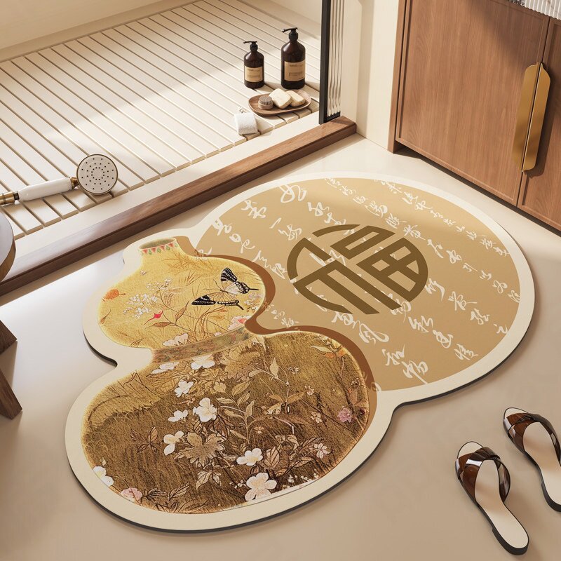 Playful Bear-Themed Plush Bath Mat