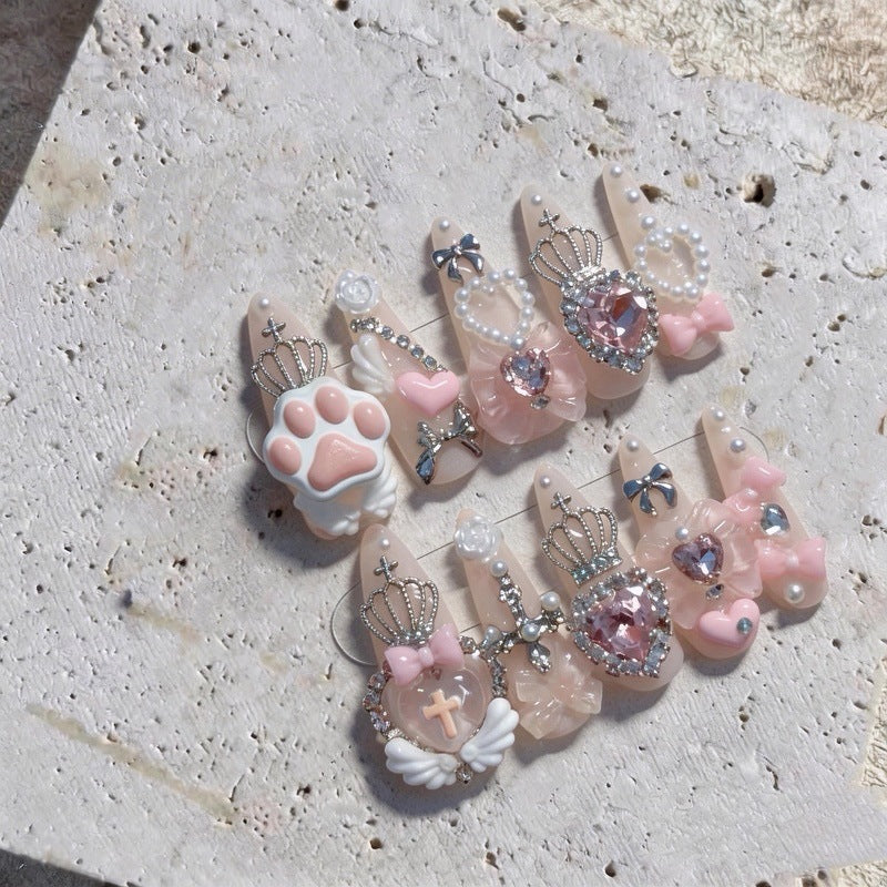 3D Decorative Themed Press-On Nail Set