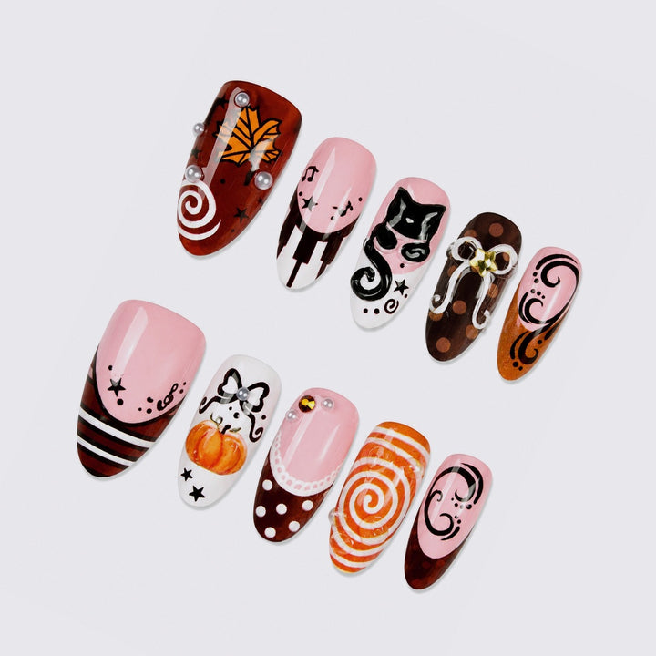 Playful designed artificial nails Kalsten