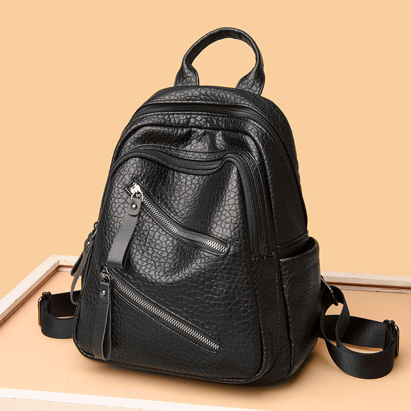 Fashionable Leather Backpack Kalsten