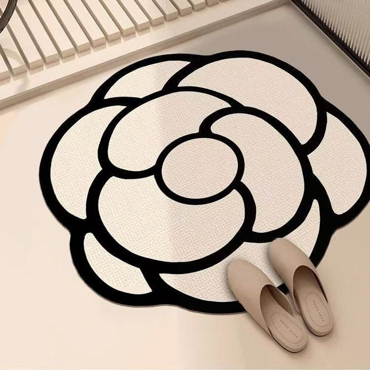 Artistic Floral Design Area Mat
