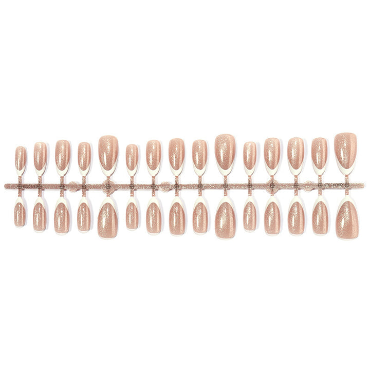 Artificial nail set with elegant glitter effect Kalsten