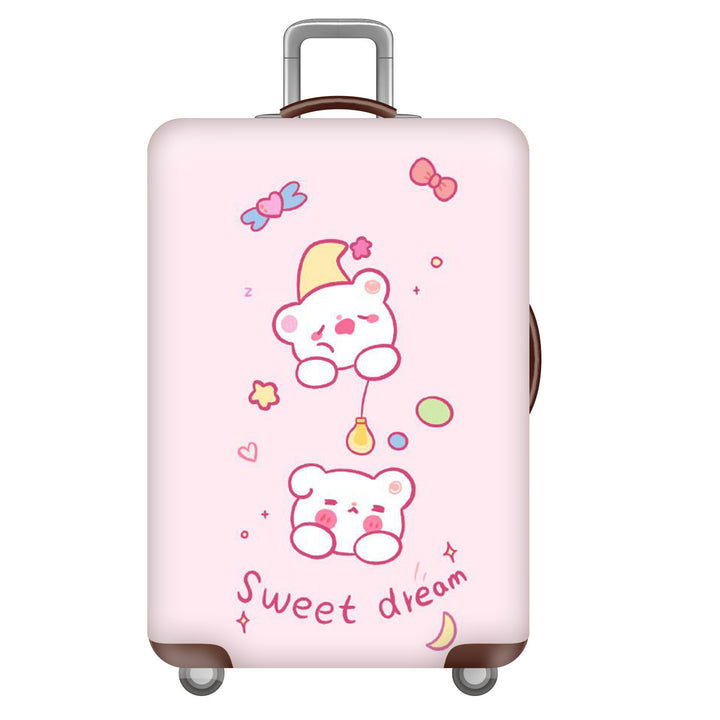 Women's Hard Shell Suitcase with Cheerful Kalsten Design