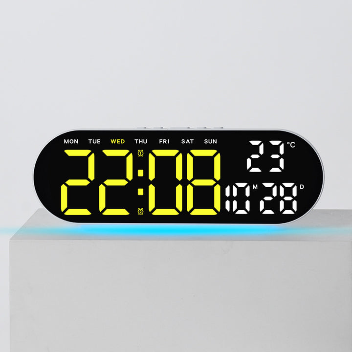 Digital alarm clock with multifunctional LED display and integrated thermometer function Kalsten