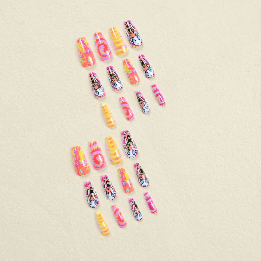 Creative Nail Art Set with Clown Motif Kalsten