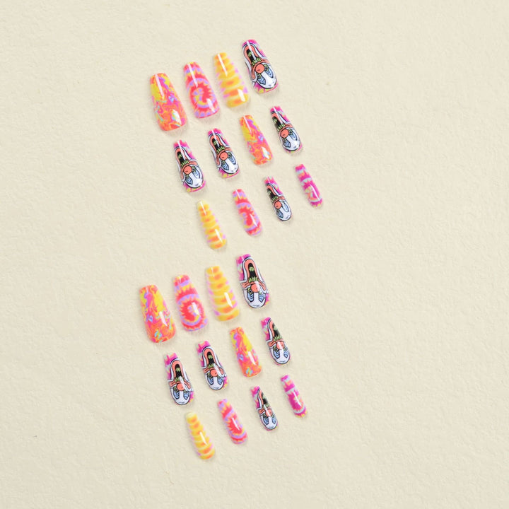 Creative Nail Art Set with Clown Motif Kalsten