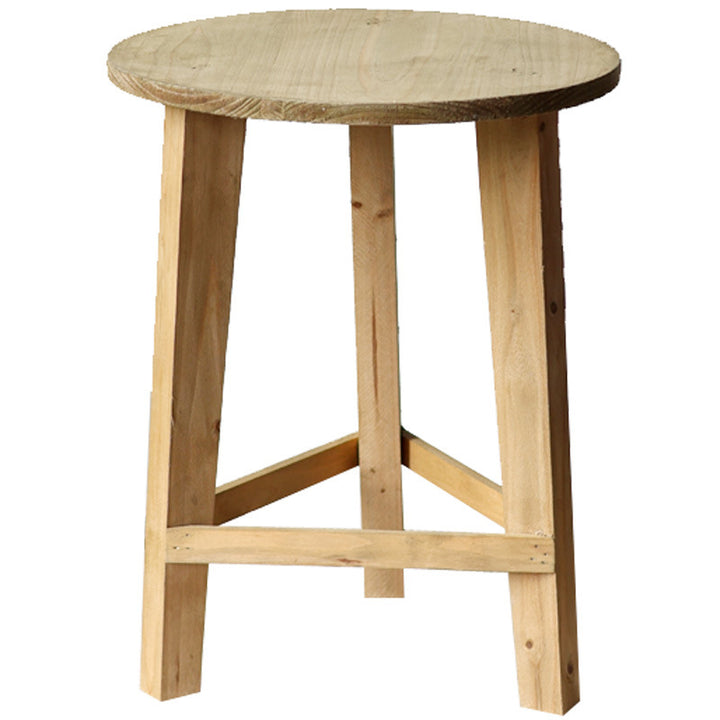 Rustic side table made of solid wood Kalsten