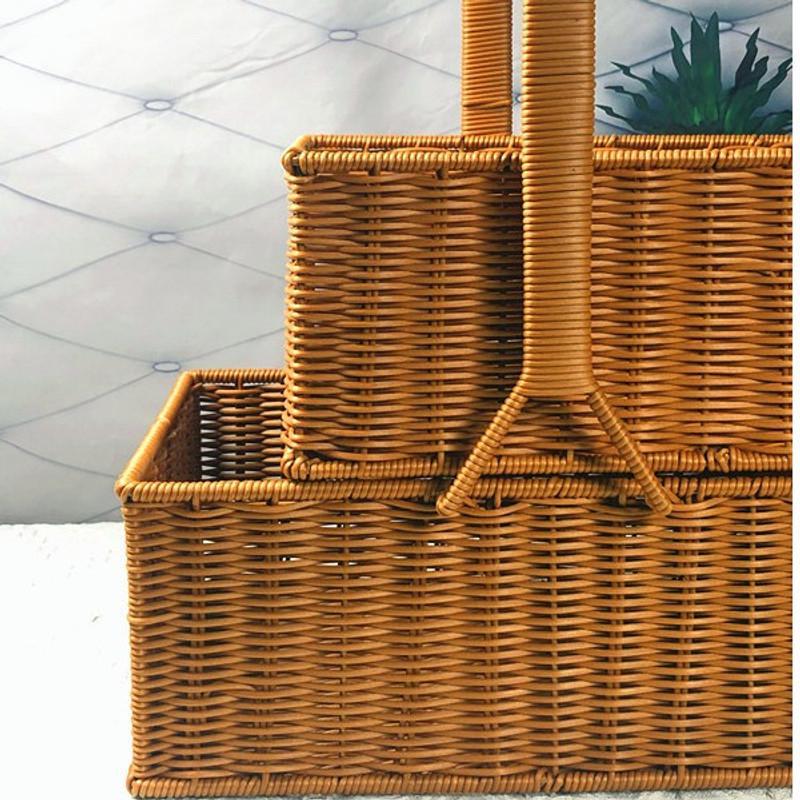 Dual-Layer Woven Storage Basket Kalsten