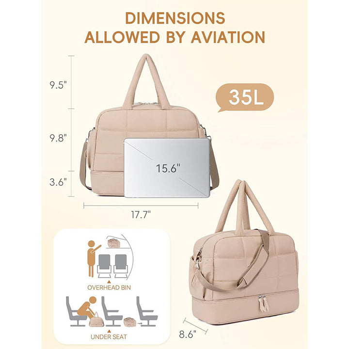 Multifunctional Travel Bag with Padded Interior Kalsten