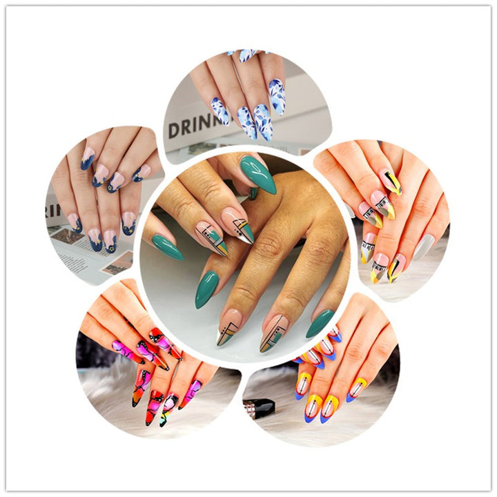 Creative design artificial nails with piano keys motif Kalsten