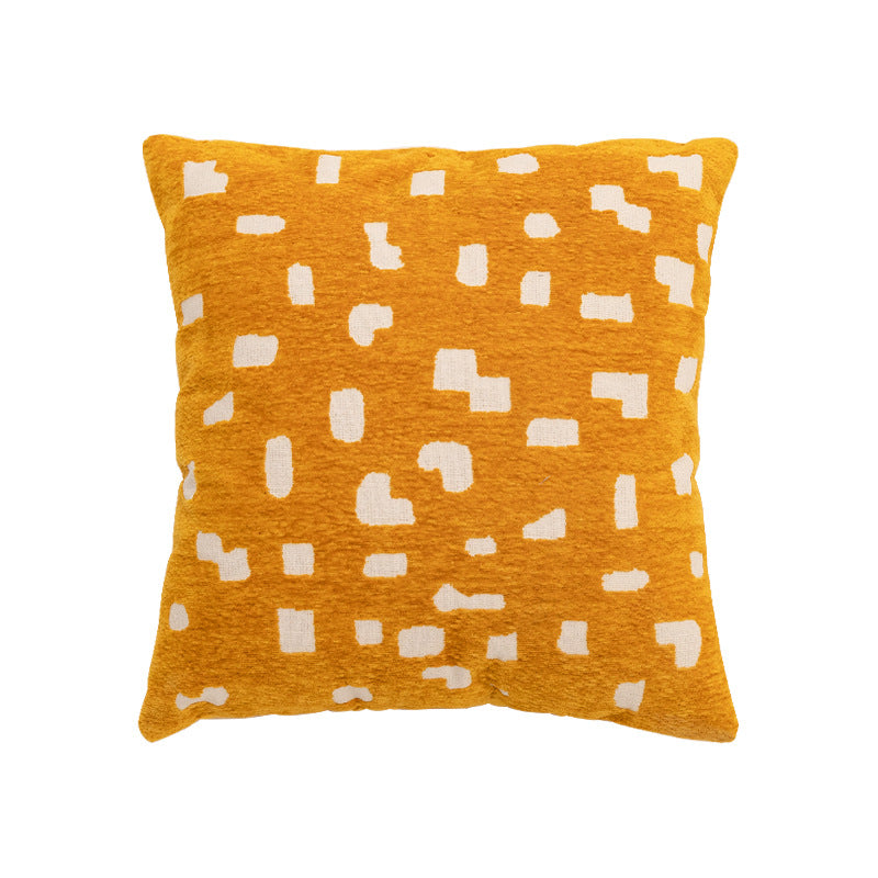 Decorative cushion with jacquard-like chenille structure and concealed zipper Kalsten