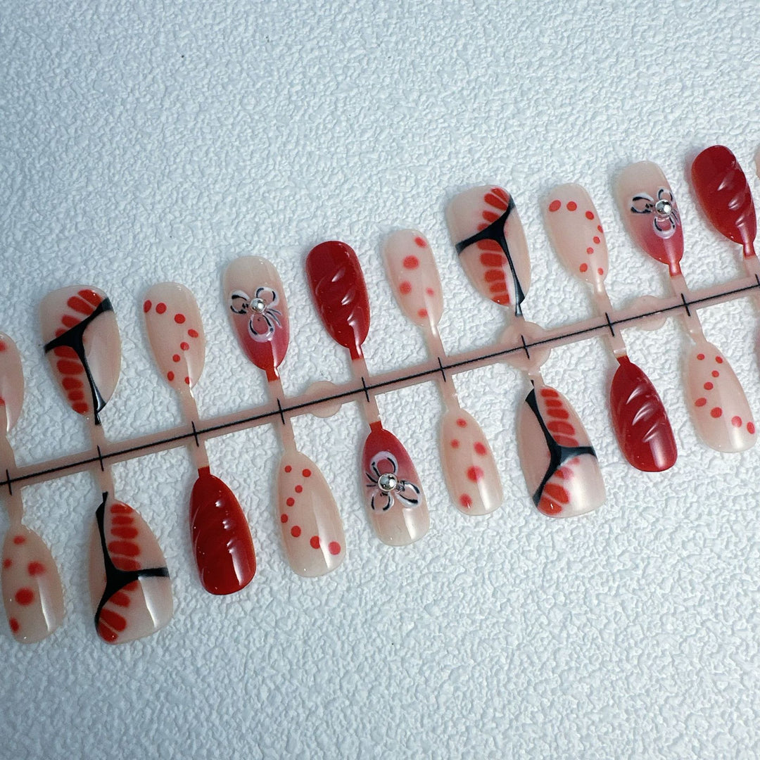 Creative Art Nails Set with Decorative Accents Kalsten