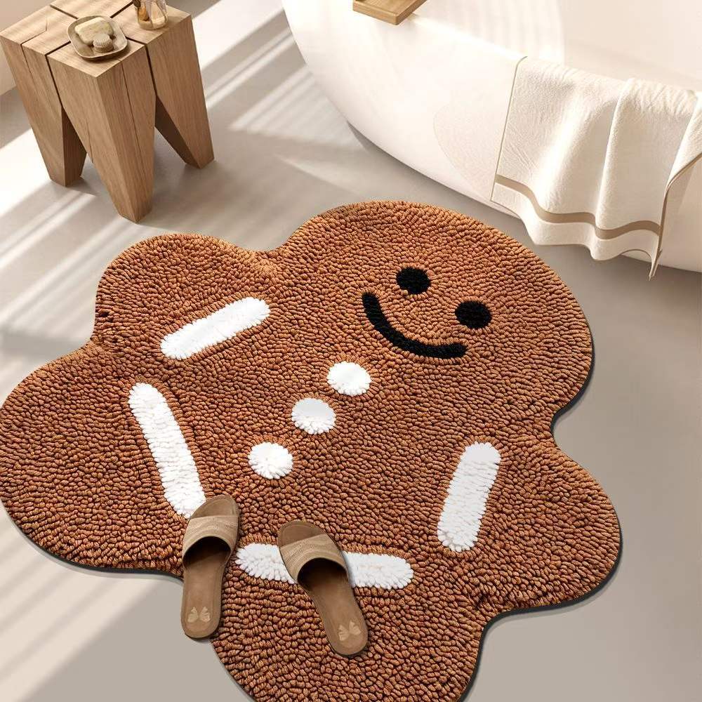 Playful Tiger-Themed Bathroom Mat Kalsten