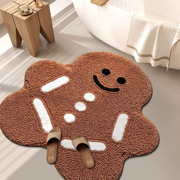 Playful Tiger-Themed Bathroom Mat Kalsten