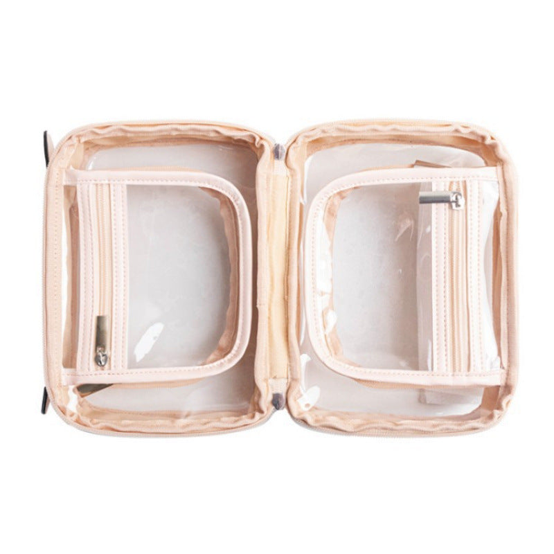 Cosmetic storage bag with transparent compartments Kalsten