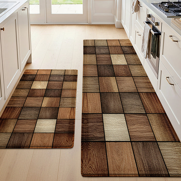 Textured Patterned Kitchen Runner Mat Kalsten