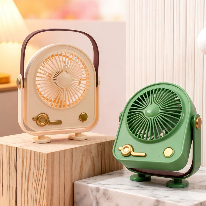 Ladies Portable Mini Fan in Retro Design Kalsten