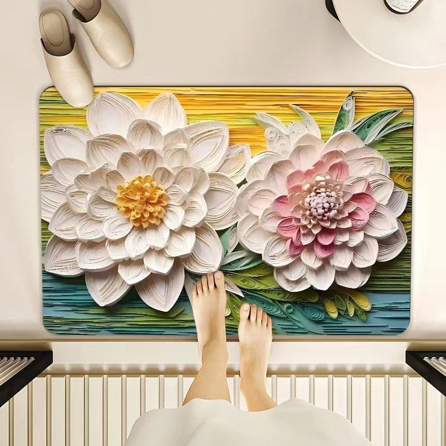 Floral Pattern Mat