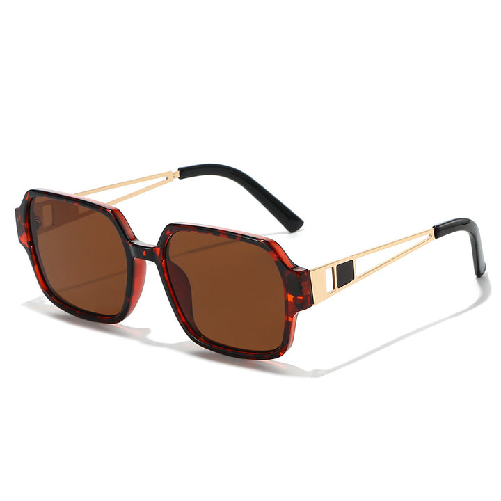 Chic Oversized Square Sunglasses with Decorative Accents Kalsten