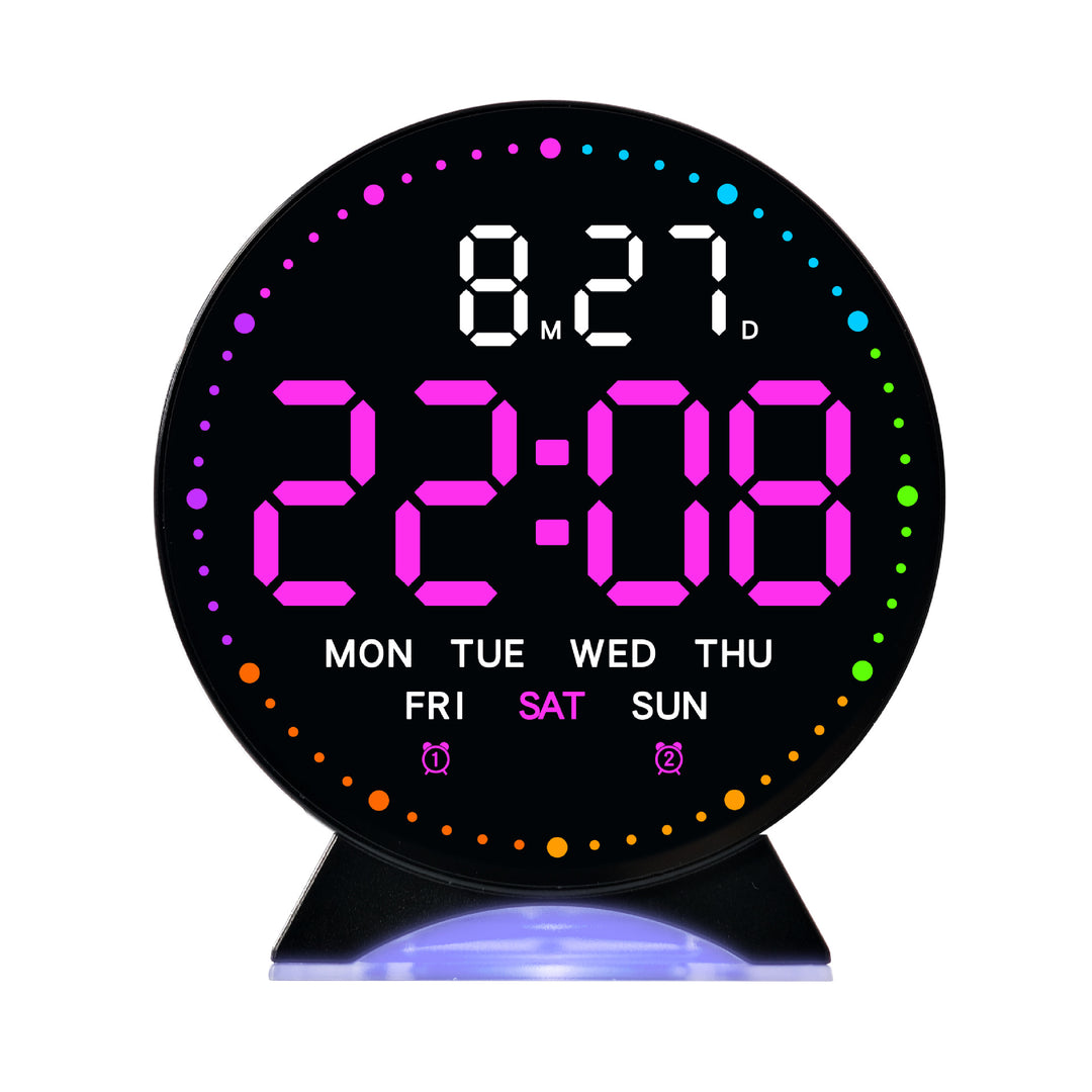 Digital Alarm Clock with Color LED Display Kalsten