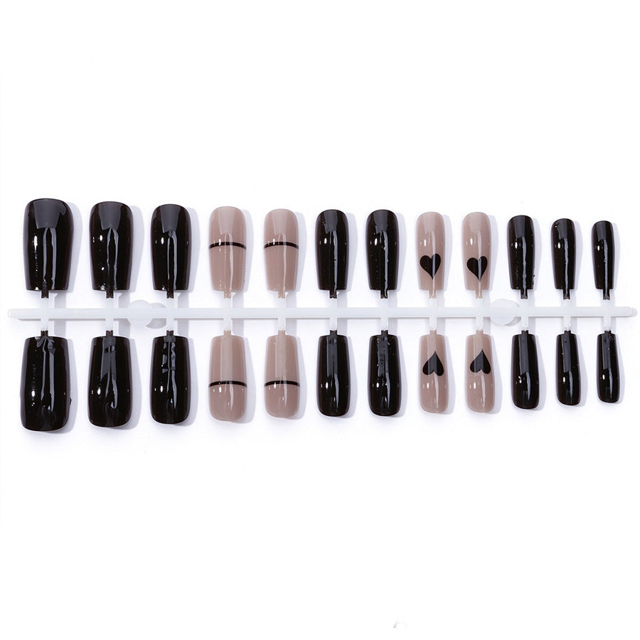 Elegant Glossy Press-On Nail Set Kalsten
