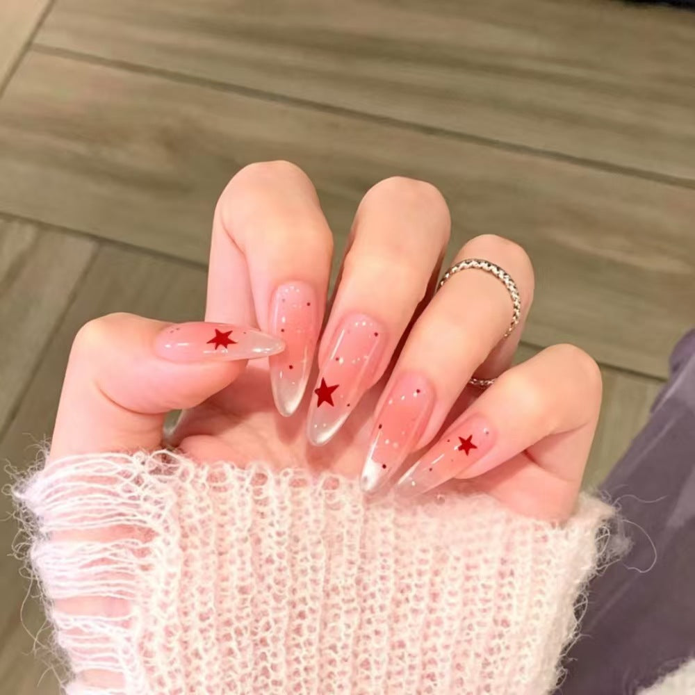 Decorative Star-Accented Press-On Nail Set Kalsten