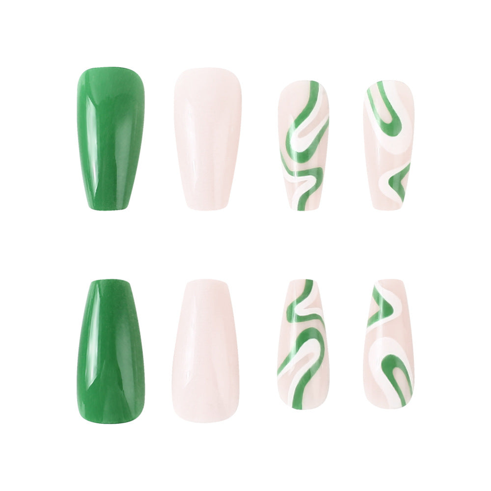 Artistic Long-Lasting Press-On Nail Set Kalsten