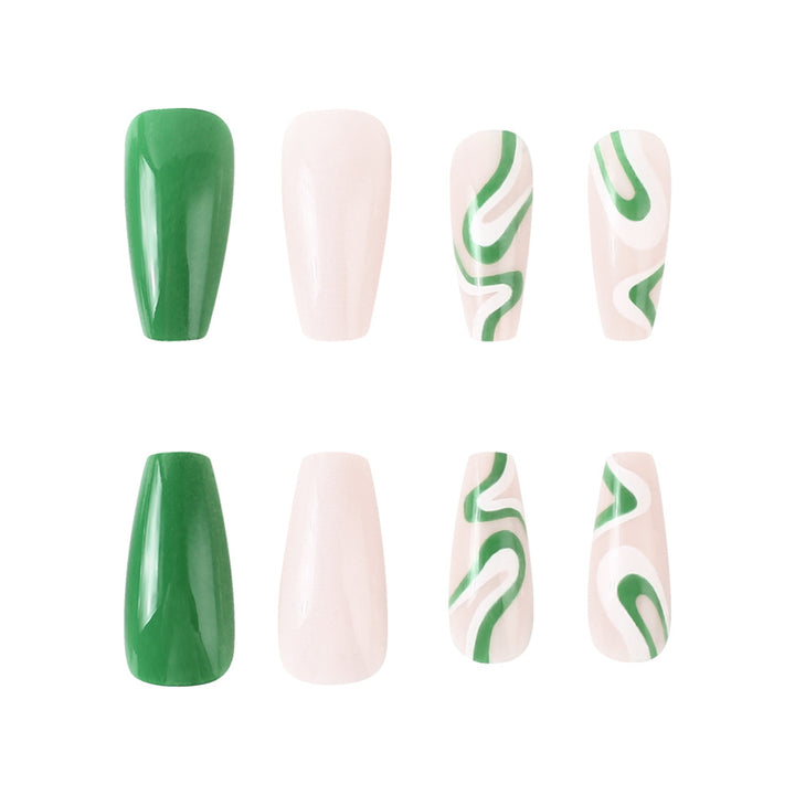 Artistic Long-Lasting Press-On Nail Set Kalsten