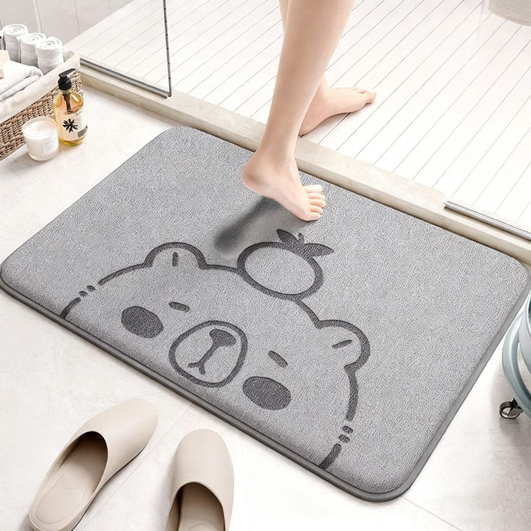 Absorbent Cartoon-Themed Bath Mat Kalsten