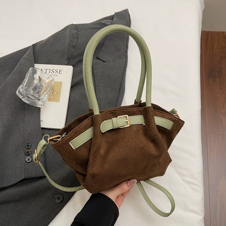 WoChic Suede Satchel Bag Kalsten