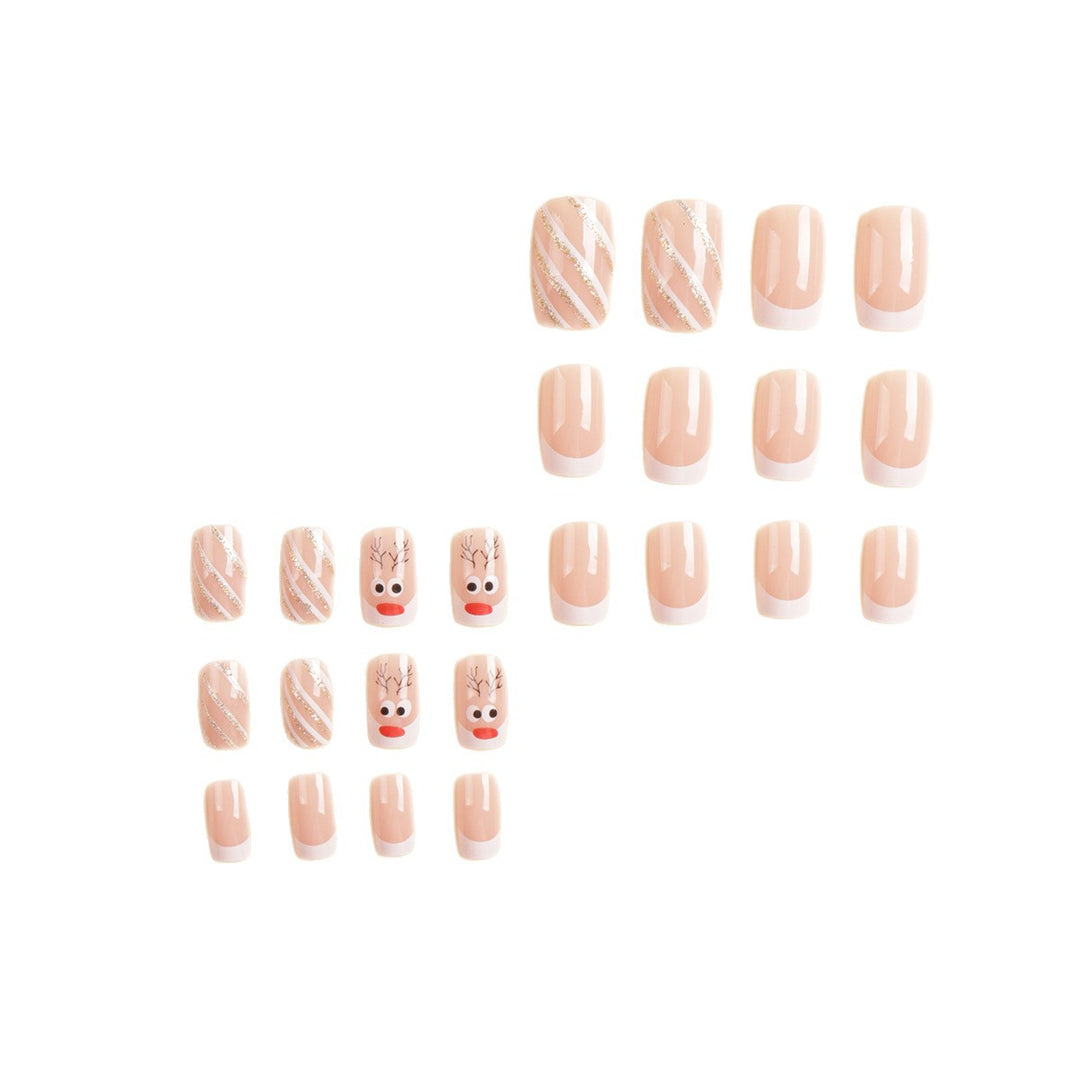 Festive Themed Character Press-On Nail Art Kalsten