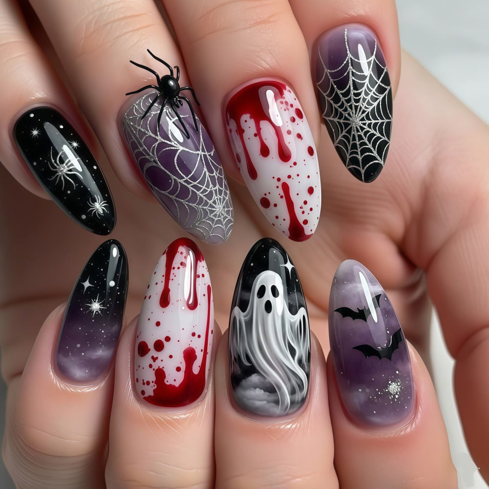 Artificial artificial nails with Halloween motifs Kalsten