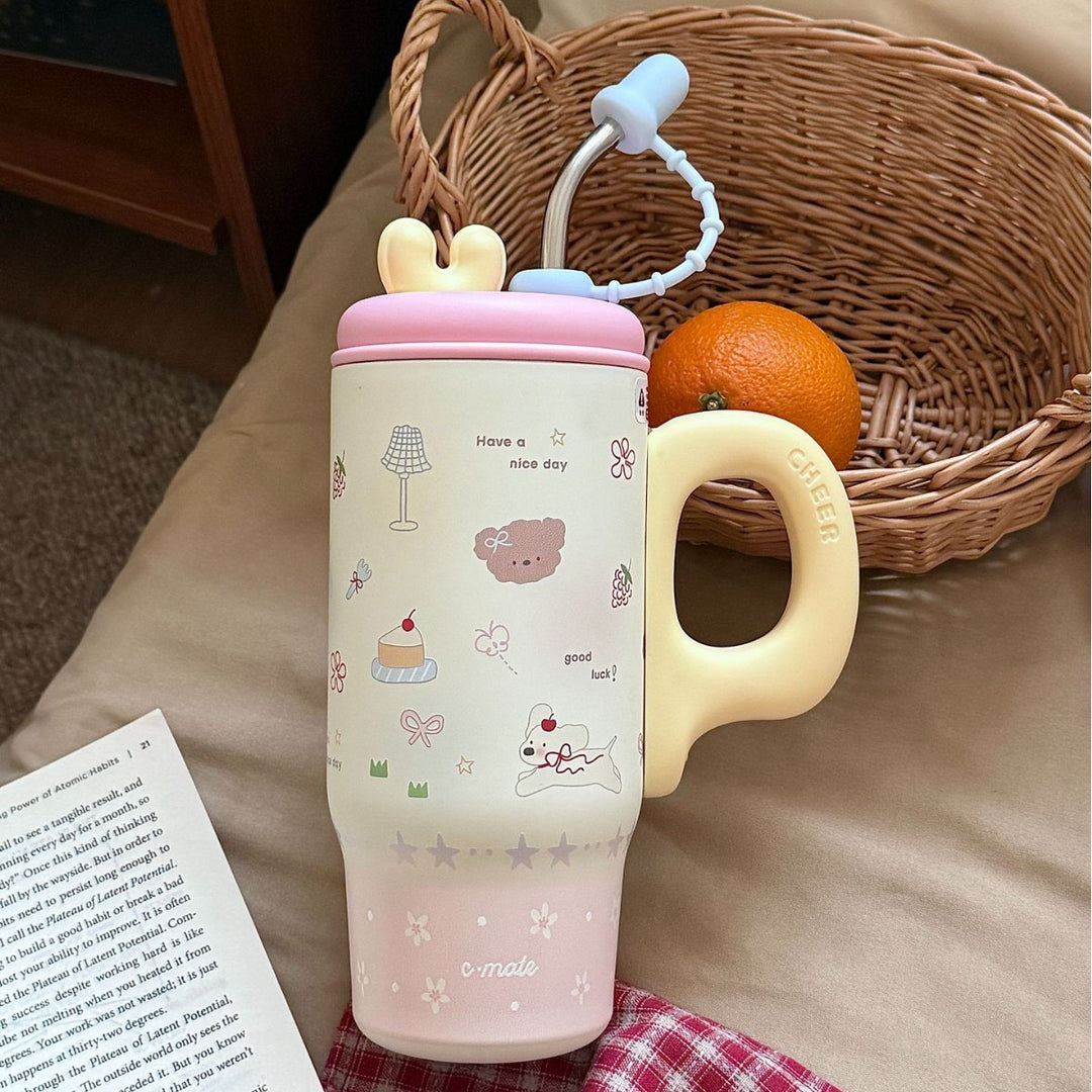 Women's drinking container with cheerful cat design Kalsten