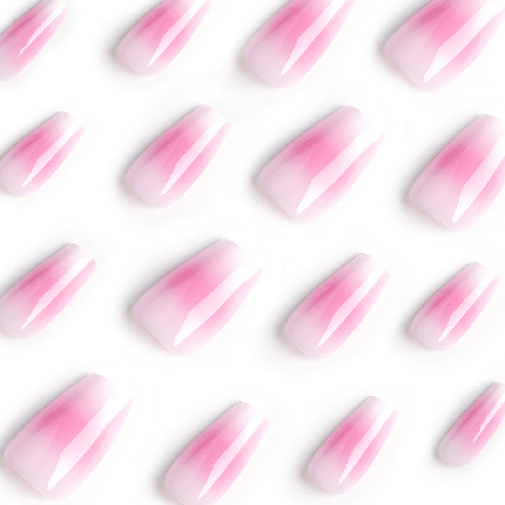 Artful Nail Extensions with Delicate Ombre Effect Kalsten