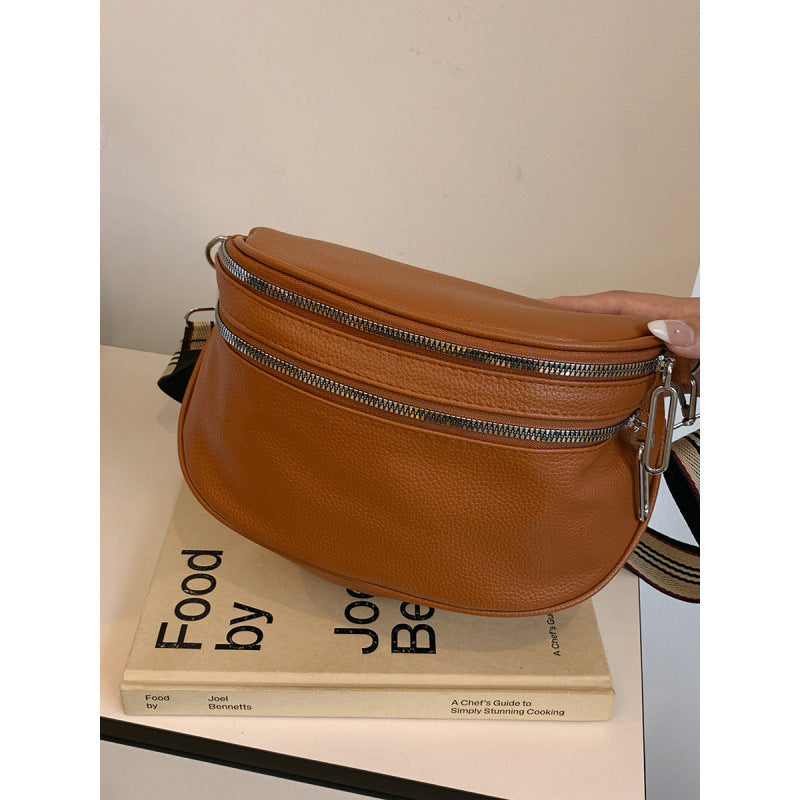 WoChic Dual-Zipper Crossbody Bag Kalsten