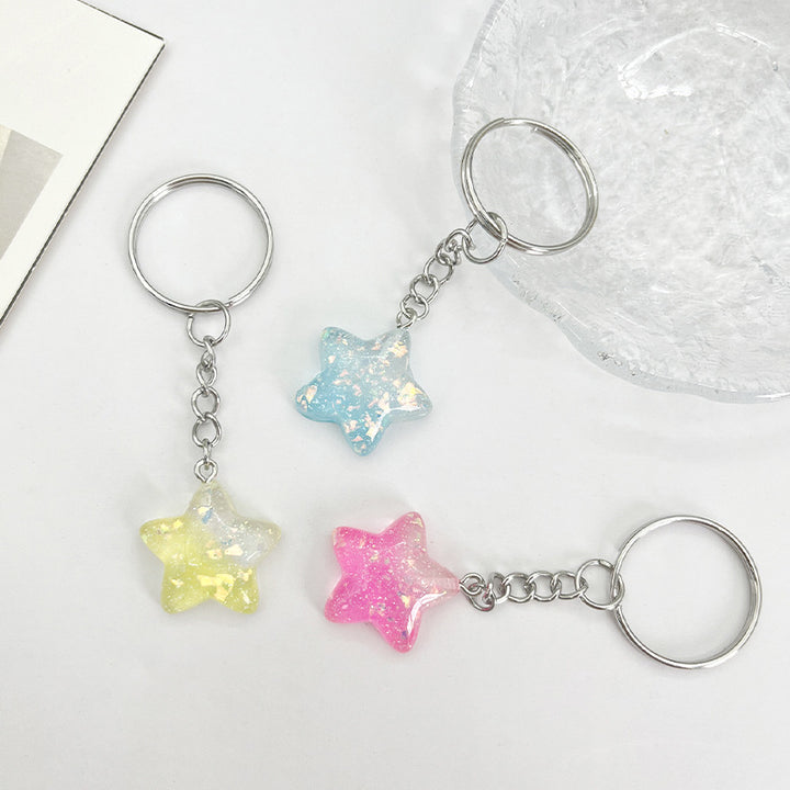 Star-Shaped Acrylic Keychain Kalsten