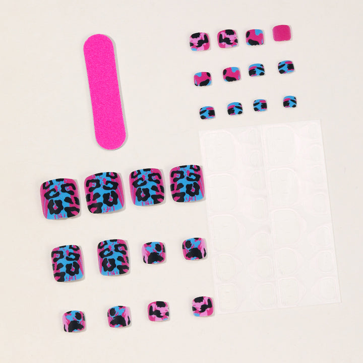 Artistic Leopard Print Nail Art Extensions Kalsten