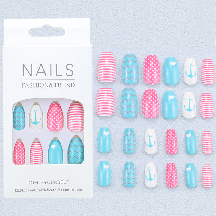 Artistic Graphic Press-On Nail Set Kalsten