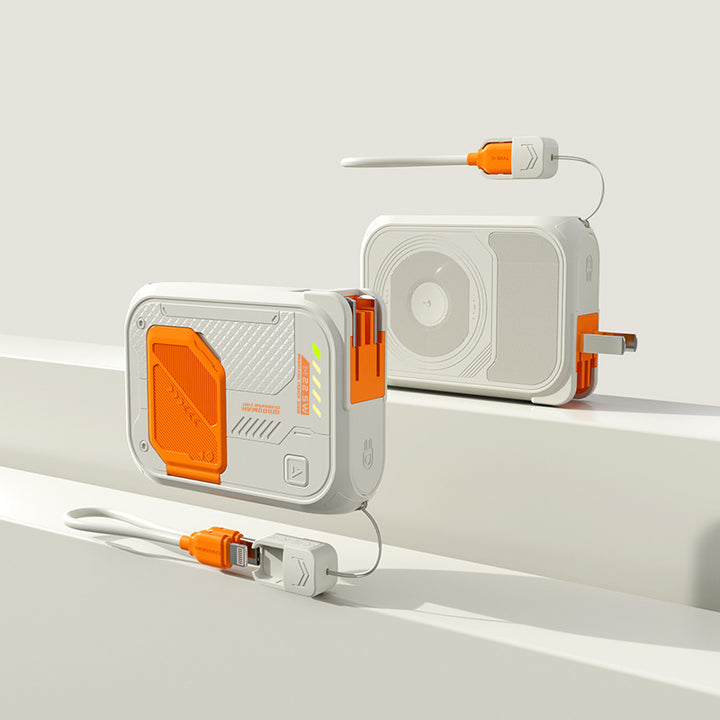 Robust power bank with fast charging function and integrated charging cable Kalsten
