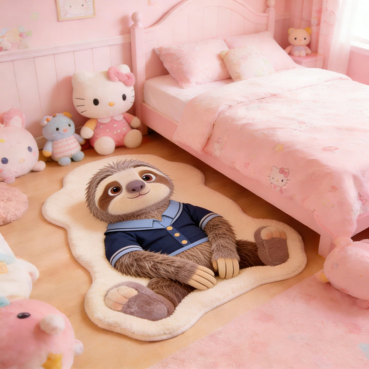 Cartoon Sloth Shaped Area Rug